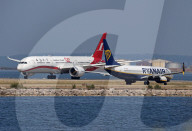 Shanghai Airlines Boeing 787-9 Dreamliner taking off  from Marseille Airport