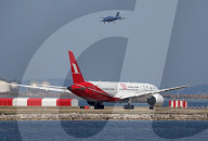 Shanghai Airlines Boeing 787-9 Dreamliner taking off  from Marseille Airport