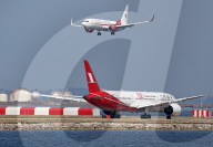 Shanghai Airlines Boeing 787-9 Dreamliner taking off  from Marseille Airport