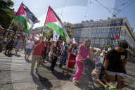 Protest In Lisbon Calls For End To Gaza Genocide And Recognition Of Palestinian State