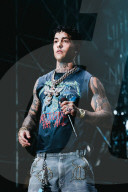Tony Effe Performs Live During The Summer Tour 2025 In Milan