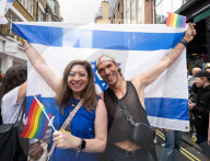 Jewish groups hold an alternative Pride event after Pride in London rejects antisemitism training, Soho, London, Great Britain 
5th July 2025