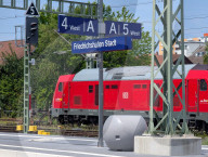 German Train Station In Friedrichshafen Stadt