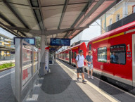 German Train Station In Friedrichshafen Stadt