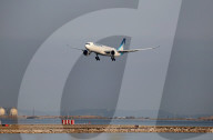 Corsair Airbus A330-941 landing and taking off from Marseille Airport