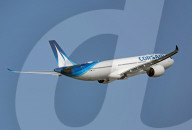 Corsair Airbus A330-941 landing and taking off from Marseille Airport