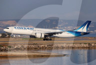 Corsair Airbus A330-941 landing and taking off from Marseille Airport