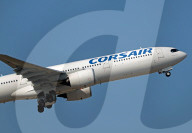 Corsair Airbus A330-941 landing and taking off from Marseille Airport