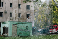 Aftermath Of The Attack On Kharkiv