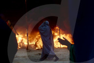 Burning Tents Embodies The Tragedy Of Karbala In The Painful Karbala Incident In Nasiriyah.