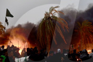 Burning Tents Embodies The Tragedy Of Karbala In The Painful Karbala Incident In Nasiriyah.