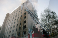 Aftermath Of The Attack On Kharkiv