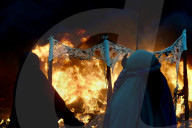 Burning Tents Embodies The Tragedy Of Karbala In The Painful Karbala Incident In Nasiriyah.