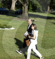 U.S. President Donald Trump  Returns Form Bedminster, New Jersey To The White House
