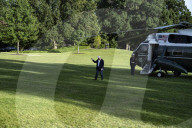 U.S. President Donald Trump  Returns Form Bedminster, New Jersey To The White House
