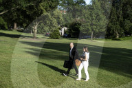 U.S. President Donald Trump  Returns Form Bedminster, New Jersey To The White House
