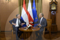 Polish Prime Minister Donald Tusk Meets With Holand's Dick Schoof.