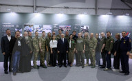 Putin attends "Everything for Victory" event