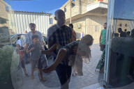 Injured Palestinians taken to hospital