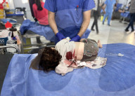 Injured Palestinians taken to hospital