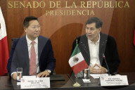 Ambassadors Chen Daojiang And  Juan Duarte Meet With Fernandez Noroña