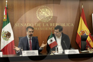 Ambassadors Chen Daojiang And  Juan Duarte Meet With Fernandez Noroña