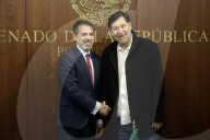 Ambassadors Chen Daojiang And  Juan Duarte Meet With Fernandez Noroña