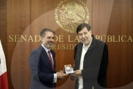 Ambassadors Chen Daojiang And  Juan Duarte Meet With Fernandez Noroña