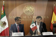 Ambassadors Chen Daojiang And  Juan Duarte Meet With Fernandez Noroña