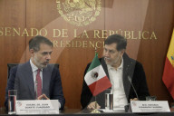 Ambassadors Chen Daojiang And  Juan Duarte Meet With Fernandez Noroña
