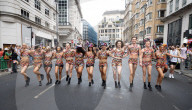 Pride in London parade, Park Lane to Trafalgar Square, London, Great Britain 
5th July 2025