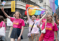 Pride in London parade, Park Lane to Trafalgar Square, London, Great Britain 
5th July 2025
