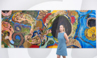Alien Shores group exhibition at the White Cube Bermondsey, London, Great Britain 
Press photo call 
7th July 2025