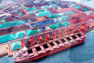 Iron Ore Import at Qingdao Port