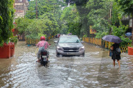 Overnight Rain Caused Massive Waterlogging In Kolkata.