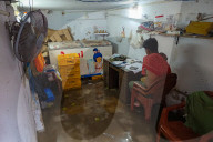 Overnight Rain Caused Massive Waterlogging In Kolkata.