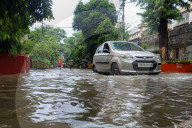 Overnight Rain Caused Massive Waterlogging In Kolkata.