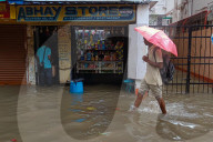 Overnight Rain Caused Massive Waterlogging In Kolkata.