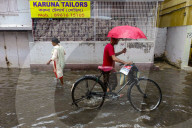 Overnight Rain Caused Massive Waterlogging In Kolkata.