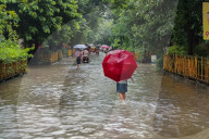 Overnight Rain Caused Massive Waterlogging In Kolkata.