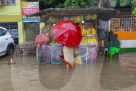 Overnight Rain Caused Massive Waterlogging In Kolkata.