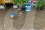Overnight Rain Caused Massive Waterlogging In Kolkata.