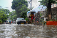Overnight Rain Caused Massive Waterlogging In Kolkata.