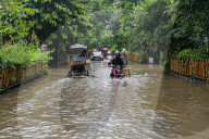 Overnight Rain Caused Massive Waterlogging In Kolkata.