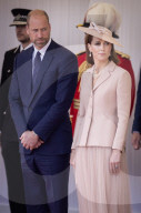 Die britischen Royals beim Staatsbesuch des französischen Präsidentenpaares in Grossbritannien, Tag 1