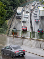 Rainy Traffic In Munich