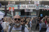Protest Action Near The RTS Building In Belgrade