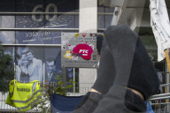 Protest Action Near The RTS Building In Belgrade