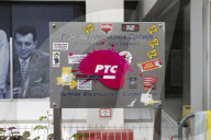 Protest Action Near The RTS Building In Belgrade