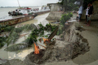 Padma River Erosion In Bangladesh